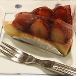 Goemon - セットの苺のレアチーズケーキ