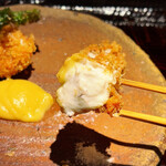 魚喰まつもと - 揚げ物
      　真ふぐの白子のフライ