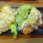 もつ焼 まるい - フォルマッジョチキンステーキ