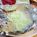 もつ焼 まるい - なんこつホイル焼き