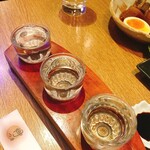 Wano Izakaya Tsuki - 日本酒大吟醸飲み比べ　