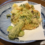 あ楽た - 海老とイカのかき揚げ