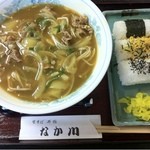 なか川 - 名物！カレーそば定食750円◎