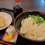 讃州製麺 - しょうゆうどん（大）＆れんこんの天ぷら