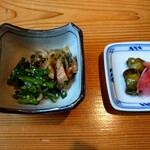 Suwariya - 切り干し大根 ・菜の花のﾅﾑﾙ  あと 菜っぱ飯