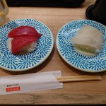 Daikisuisan Kaitenzushi - 漬けマグロと鯛