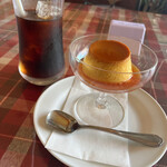 ミソノ - 自家製プリンとアイスコーヒー