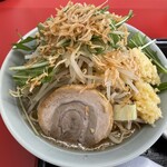 ラーメン もっけだの - 『海老塩ラーメンニンニクマシマシヤサイマシマシ』