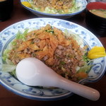 中華風家庭料理 ふーみん - 納豆ごはん カニのお味噌汁付き