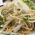 ラーメン もっけだの - 『海老塩ラーメンニンニクマシマシヤサイマシマシ』のヤサイ