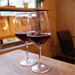 ミニPizzaと西洋料理 unnoe - セットの赤ワインで乾杯♪(2022年4月)