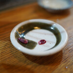 かぶと - 心臓を丸呑みして、お酒で流し込みます