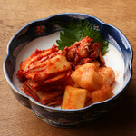 Assortment of 3 kinds of homemade kimchi