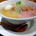 成城青果 - 塩そば(中) 800円、味玉 100円 ♪