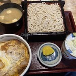 長寿庵 - カツ丼セット（1100円）