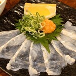 Sushi Sakaba Akafuji - ヒラメ薄造り