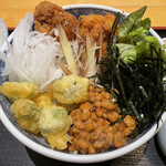 Soba-Ya Haruna - 「サラダまぜ蕎麦勝揚げ」1480円