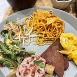 沖縄逸の彩ホテル - 1日目の朝食アップ