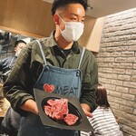 焼肉ホルモン 風土. - アスパラ羊、サーロイン、モモ、うで、イケメン