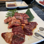 焼肉 はらだ - （奥）上ハラミ＋（手前）ハラミ