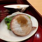 銀座 しのはら - 子持ちヤリイカと菜種の胡麻和え干し