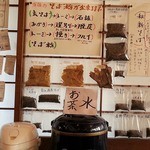 Yama - そば粉の作り方と各地の蕎麦の実が