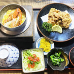 からあげと釜飯