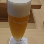 鮨 一海 - 白穂乃香で乾杯！！
