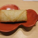 鮨 一海 - そら豆とゴルゴンゾーラチーズの春巻き