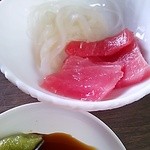 来々軒 - 2013年2月：何故か嬉しいマグロ＆イカ刺し