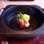 光安 - 2013年2月つぼみな（緑の葉）、あんのう芋、くわい、しめじ