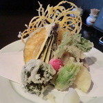 手打そば千花庵 - 野菜天ぷら