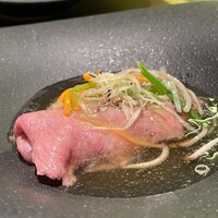 肉割烹 肉かぶく - サーロインしゃぶしゃぶの餡掛け