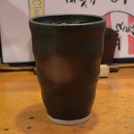 やきとり 正や - 芋焼酎の金黒水割り