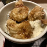 おらが蕎麦 - セットの鶏天丼