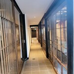 草庵 鍋島 - 客室への廊下