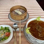 全聚徳 - フカヒレ麺＆北京ダックセット