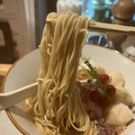 海老丸らーめん - オマールコンソメらーめん　麺