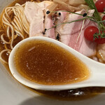 海老丸らーめん - オマールコンソメらーめん　スープ