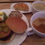 メルクカフェ - ハンバーガーセット（2011年9月）