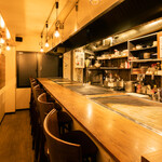 鉄板居酒屋こころ家門前仲町店 - カウンター席2