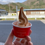 あんずの里のあんずショップ - あんずソフト@400円