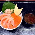 Sushi Sake Sakana Sugitama - 20220425サーモン親子丼
