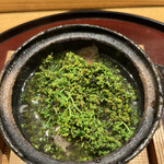 日本料理 太月 - ランチフルコース１７３２５円。花山椒鍋。旨味たっぷりの牛肉は、舌の上で溶け、後口には強い花山椒の香りが残ります（╹◡╹）（╹◡╹）