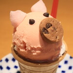 野菜巻き串屋 うずまき - うずまきのぶたさんアイス