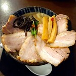 にぼし中華 廣はし - 濃厚にぼしそばちゃーしゅう　麺大盛