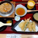 ふく亭 - 釜めし天麩羅定食