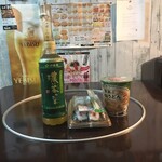 ファミリーマート - 料理写真:お茶と、うどん、ねぎとろ