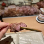 焼鳥 おみ乃 - 砂肝（断面）