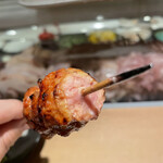 焼鳥 おみ乃 - つくね（断面）